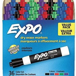 EXPO Low Odor Dry Erase Marker Chisel Tip Markers Whiteboard Markers