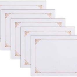 25 Pack White Certificate Holders Diploma Holders 25 Count White