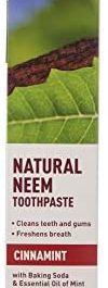 Desert Essence Natural Neem Tootpaste Cinnamint 6.25oz (2 pack)