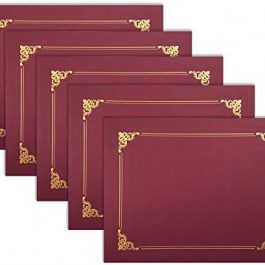 Red Certificate Holders, Diploma Holders 25 Count Crimson Red