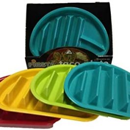 Arrow Home Products Fiesta Taco Plate12-Pack Assorted Colors