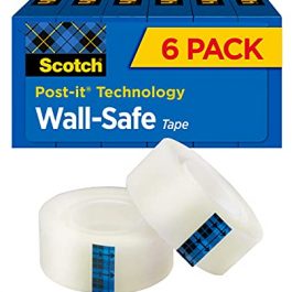 Wall-Safe Tape 6 Rolls Sticks Securely3/4 in x 800 in (813S6)