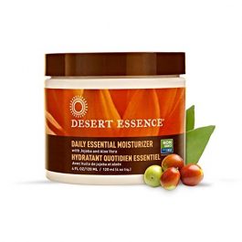 Desert Essence Daily Essential Facial Moisturizer  4 Fl Oz  Jojoba Oil