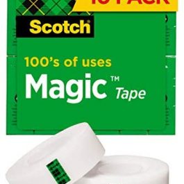 Magic Tape 10 Rolls Numerous 3/4 x 1000 Inches (810P10K)