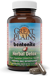 Yerba Prima Bentonite Clay Plus Herbal Detox, 100 Veg Capsules