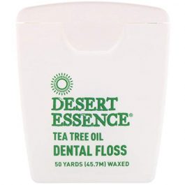 Desert Essence Tea Tree Oil Dental Floss 50 Yards Naturally Waxed