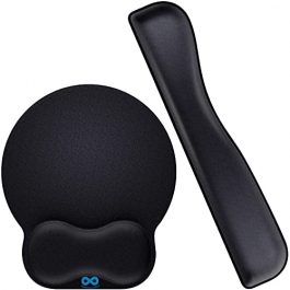 Everlasting Comfort Mouse Pad with Wrist Support Computer Laptop