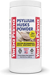 Yerba Prima Psyllium Husk Powder – 24 oz Fine Ground Unflavored Fiber