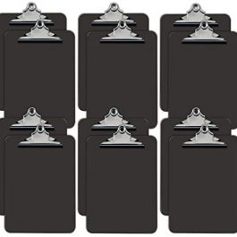 Gray Plastic Clipboards 12 Pack Durable 12.5 x 9 Inch Gray Set of 12