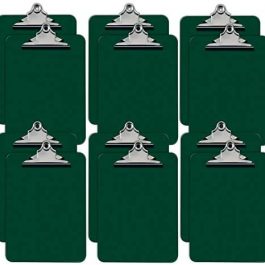 Green Plastic Clipboards 12 Pack Durable 12.5 x 9 Inch Green, Set of 12