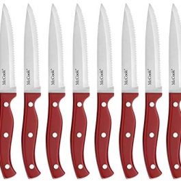 McCook MC56 Steak Knife Set  Knives Set of 8 Red