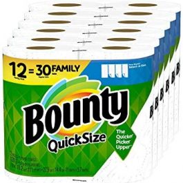 Bounty Quick-Size Paper Towels, 12 Family Rolls