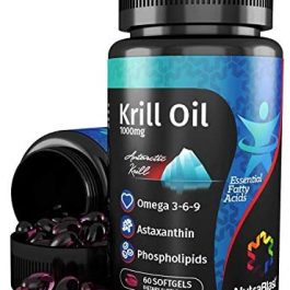 NutraBlast Krill Oil1000mg with Astaxanthin Omega 3-6-9(60 Softgels)