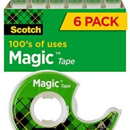 Scotch Magic Tape 6 Rolls Numerous Applications 3/4×650 Inches(6122)