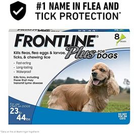 FRONTLINE Plus  (Medium Dog, 23-44 Pounds, 8 Doses)