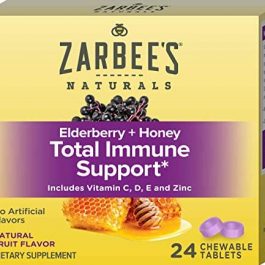 Zarbee’s Adult Elderberry Total Immune Support Chewable 24 Count