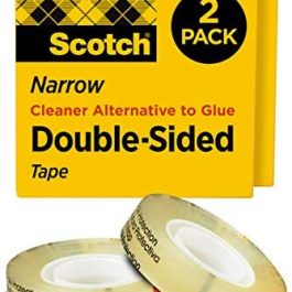 Double Sided Tape 1/2 in x1296 in 2 Boxes/Pack(665-2P12-36)